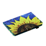Custodia in pelle flip orizzontale con cuciture a disegno colorato con supporto e slot per schede e funzione Sleep / Wake-up, For iPad mini 2024 / mini 6