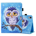 Custodia in pelle flip orizzontale con cuciture a disegno colorato con supporto e slot per schede e funzione Sleep / Wake-up, For iPad mini 2024 / mini 6