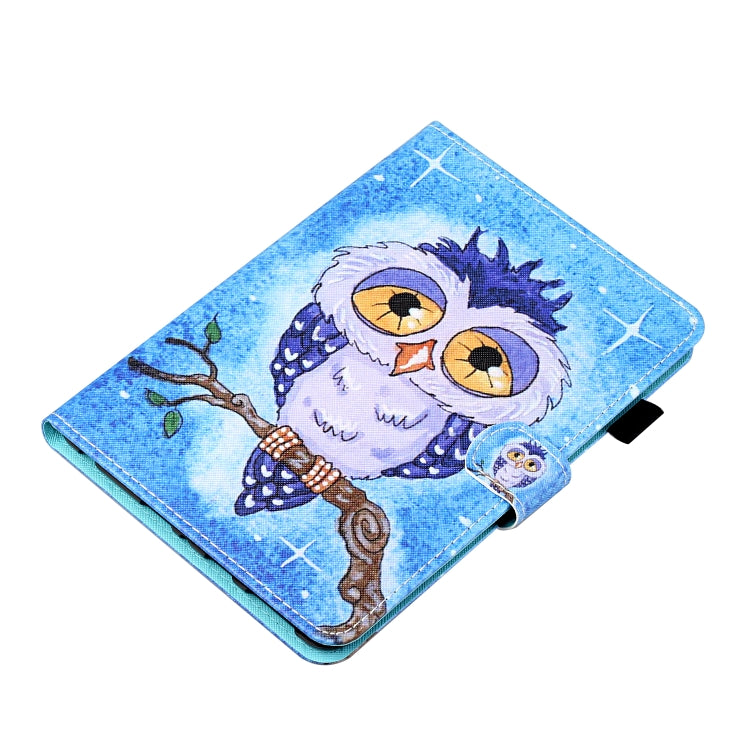 Custodia in pelle flip orizzontale con cuciture a disegno colorato con supporto e slot per schede e funzione Sleep / Wake-up, For iPad mini 2024 / mini 6