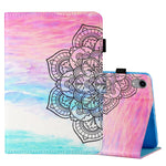 Custodia in pelle flip orizzontale con cuciture a disegno colorato con supporto e slot per schede e funzione Sleep / Wake-up, For iPad mini 2024 / mini 6