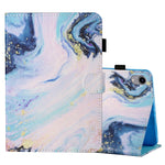 Custodia in pelle flip orizzontale con cuciture a disegno colorato con supporto e slot per schede e funzione Sleep / Wake-up, For iPad mini 2024 / mini 6