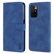 AZNS Skin Feel Calf Texture Custodia in pelle con apertura orizzontale con slot per carte, supporto e portafoglio, For Xiaomi Redmi 10
