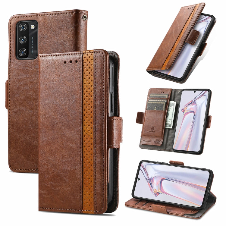 CustodiaNeo Business Custodia in pelle PU con doppia fibbia magnetica con giunzione orizzontale con supporto, slot per carte e portafoglio, For Blackview A100, For Infinix Note 10 Pro, For Oukitel C21 Pro, For OPPO Realme GT Master