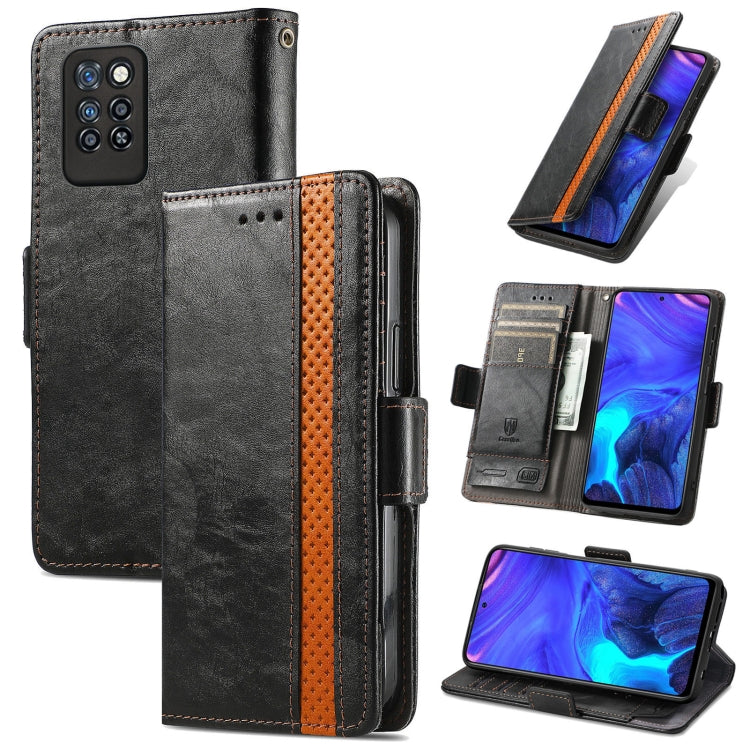 CustodiaNeo Business Custodia in pelle PU con doppia fibbia magnetica con giunzione orizzontale con supporto, slot per carte e portafoglio, For Blackview A100, For Infinix Note 10 Pro, For Oukitel C21 Pro, For OPPO Realme GT Master