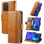 CustodiaNeo Business Custodia in pelle PU con doppia fibbia magnetica con giunzione orizzontale con supporto, slot per carte e portafoglio, For Blackview A100, For Infinix Note 10 Pro, For Oukitel C21 Pro, For OPPO Realme GT Master