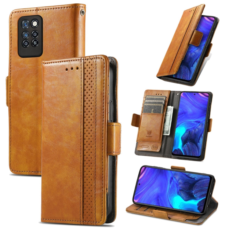 CustodiaNeo Business Custodia in pelle PU con doppia fibbia magnetica con giunzione orizzontale con supporto, slot per carte e portafoglio, For Blackview A100, For Infinix Note 10 Pro, For Oukitel C21 Pro, For OPPO Realme GT Master