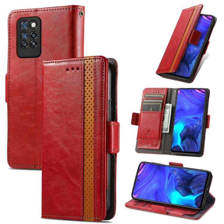 CustodiaNeo Business Custodia in pelle PU con doppia fibbia magnetica con giunzione orizzontale con supporto, slot per carte e portafoglio, For Blackview A100, For Infinix Note 10 Pro, For Oukitel C21 Pro, For OPPO Realme GT Master