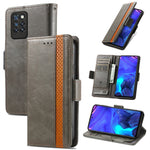 CustodiaNeo Business Custodia in pelle PU con doppia fibbia magnetica con giunzione orizzontale con supporto, slot per carte e portafoglio, For Blackview A100, For Infinix Note 10 Pro, For Oukitel C21 Pro, For OPPO Realme GT Master
