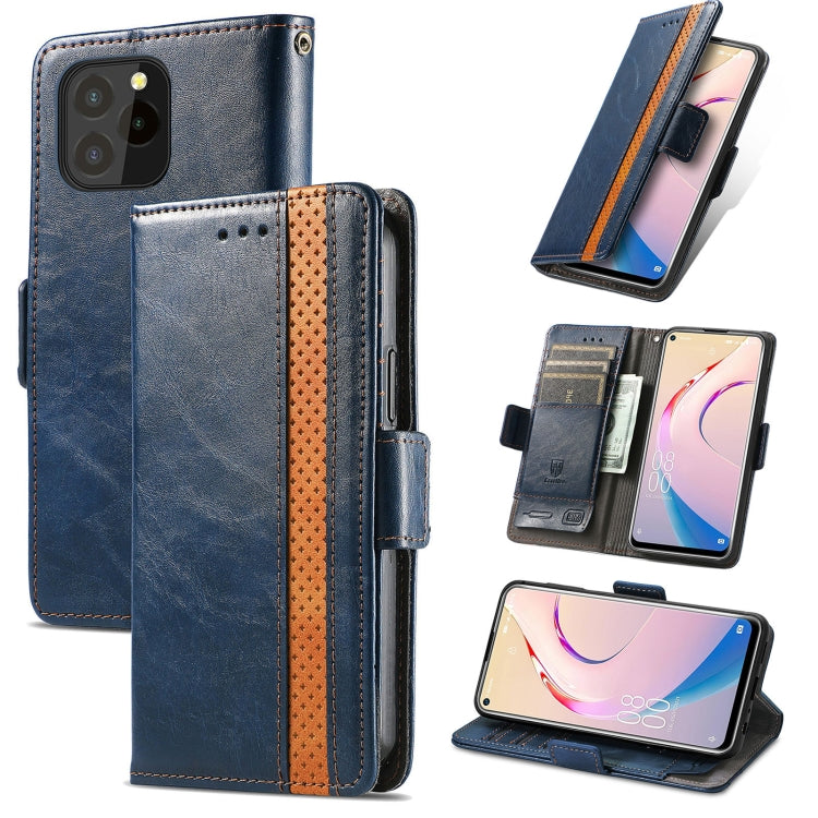 CustodiaNeo Business Custodia in pelle PU con doppia fibbia magnetica con giunzione orizzontale con supporto, slot per carte e portafoglio, For Blackview A100, For Infinix Note 10 Pro, For Oukitel C21 Pro, For OPPO Realme GT Master