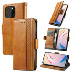 CustodiaNeo Business Custodia in pelle PU con doppia fibbia magnetica con giunzione orizzontale con supporto, slot per carte e portafoglio, For Blackview A100, For Infinix Note 10 Pro, For Oukitel C21 Pro, For OPPO Realme GT Master