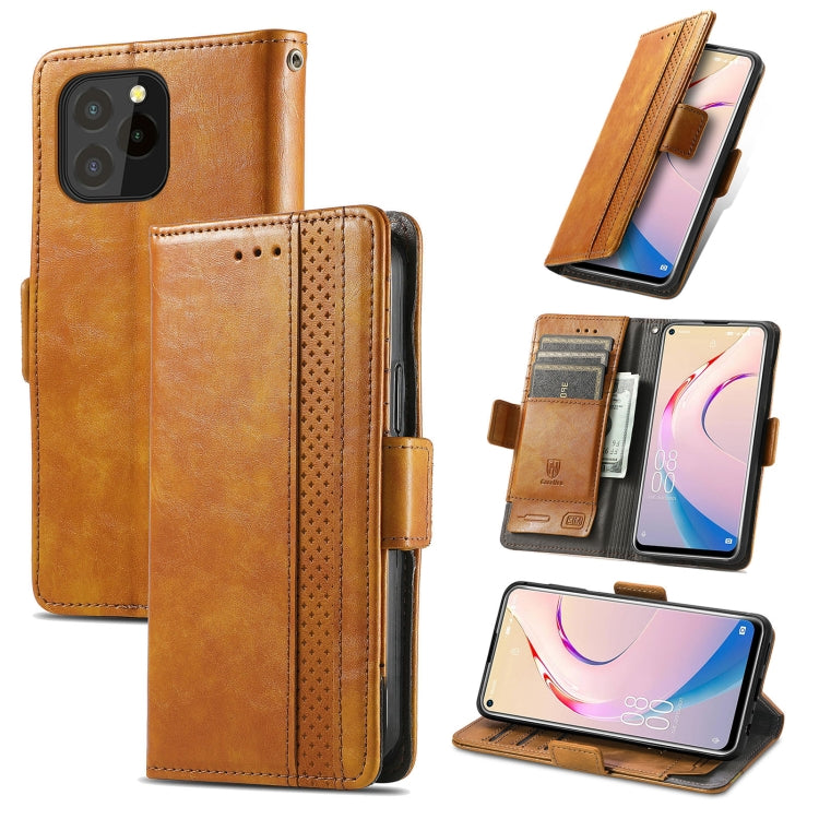 CustodiaNeo Business Custodia in pelle PU con doppia fibbia magnetica con giunzione orizzontale con supporto, slot per carte e portafoglio, For Blackview A100, For Infinix Note 10 Pro, For Oukitel C21 Pro, For OPPO Realme GT Master