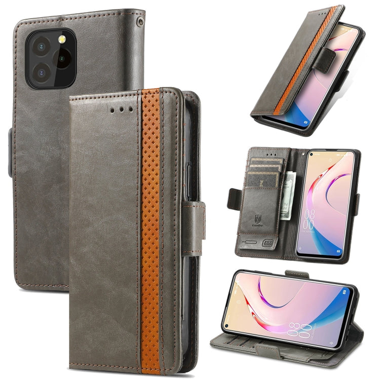 CustodiaNeo Business Custodia in pelle PU con doppia fibbia magnetica con giunzione orizzontale con supporto, slot per carte e portafoglio, For Blackview A100, For Infinix Note 10 Pro, For Oukitel C21 Pro, For OPPO Realme GT Master