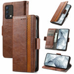 CustodiaNeo Business Custodia in pelle PU con doppia fibbia magnetica con giunzione orizzontale con supporto, slot per carte e portafoglio, For Blackview A100, For Infinix Note 10 Pro, For Oukitel C21 Pro, For OPPO Realme GT Master