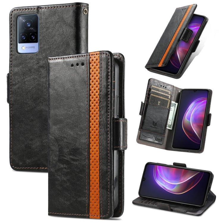 CustodiaNeo Business Custodia in pelle PU con doppia fibbia magnetica con giunzione orizzontale con supporto, slot per carte e portafoglio, For vivo V21, For ZTE Axon 30 5G, For ZTE Nubia Z30 Pro, For Alcatel 1S (2021)