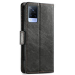 CustodiaNeo Business Custodia in pelle PU con doppia fibbia magnetica con giunzione orizzontale con supporto, slot per carte e portafoglio, For vivo V21, For ZTE Axon 30 5G, For ZTE Nubia Z30 Pro, For Alcatel 1S (2021)