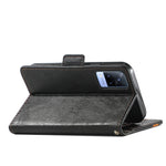 CustodiaNeo Business Custodia in pelle PU con doppia fibbia magnetica con giunzione orizzontale con supporto, slot per carte e portafoglio, For vivo V21, For ZTE Axon 30 5G, For ZTE Nubia Z30 Pro, For Alcatel 1S (2021)