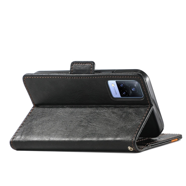 CustodiaNeo Business Custodia in pelle PU con doppia fibbia magnetica con giunzione orizzontale con supporto, slot per carte e portafoglio, For vivo V21, For ZTE Axon 30 5G, For ZTE Nubia Z30 Pro, For Alcatel 1S (2021)