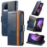 CustodiaNeo Business Custodia in pelle PU con doppia fibbia magnetica con giunzione orizzontale con supporto, slot per carte e portafoglio, For vivo V21, For ZTE Axon 30 5G, For ZTE Nubia Z30 Pro, For Alcatel 1S (2021)