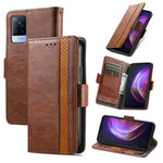 CustodiaNeo Business Custodia in pelle PU con doppia fibbia magnetica con giunzione orizzontale con supporto, slot per carte e portafoglio, For vivo V21, For ZTE Axon 30 5G, For ZTE Nubia Z30 Pro, For Alcatel 1S (2021)