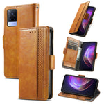 CustodiaNeo Business Custodia in pelle PU con doppia fibbia magnetica con giunzione orizzontale con supporto, slot per carte e portafoglio, For vivo V21, For ZTE Axon 30 5G, For ZTE Nubia Z30 Pro, For Alcatel 1S (2021)