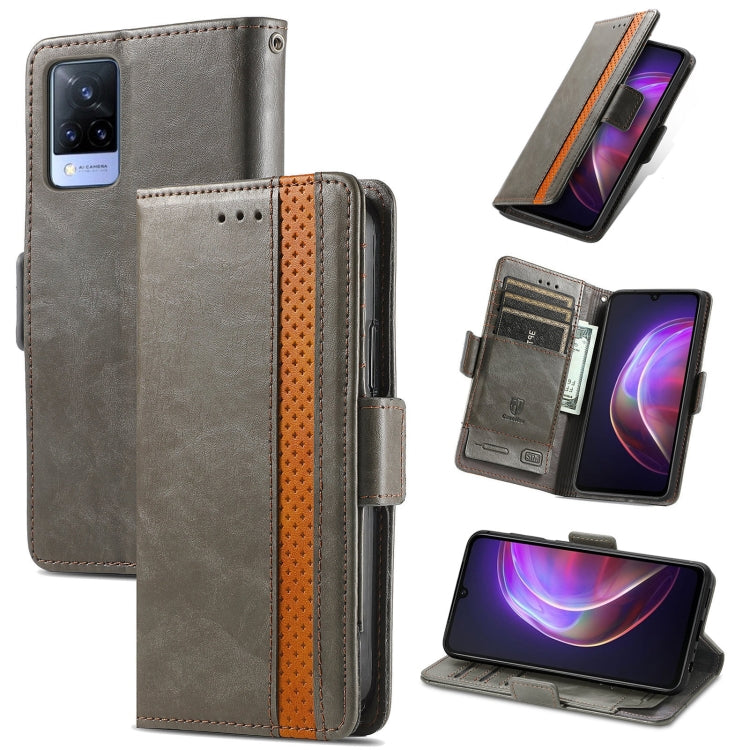 CustodiaNeo Business Custodia in pelle PU con doppia fibbia magnetica con giunzione orizzontale con supporto, slot per carte e portafoglio, For vivo V21, For ZTE Axon 30 5G, For ZTE Nubia Z30 Pro, For Alcatel 1S (2021)