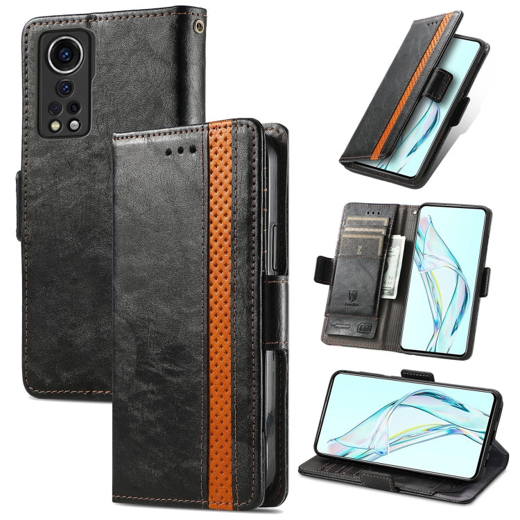 CustodiaNeo Business Custodia in pelle PU con doppia fibbia magnetica con giunzione orizzontale con supporto, slot per carte e portafoglio, For vivo V21, For ZTE Axon 30 5G, For ZTE Nubia Z30 Pro, For Alcatel 1S (2021)