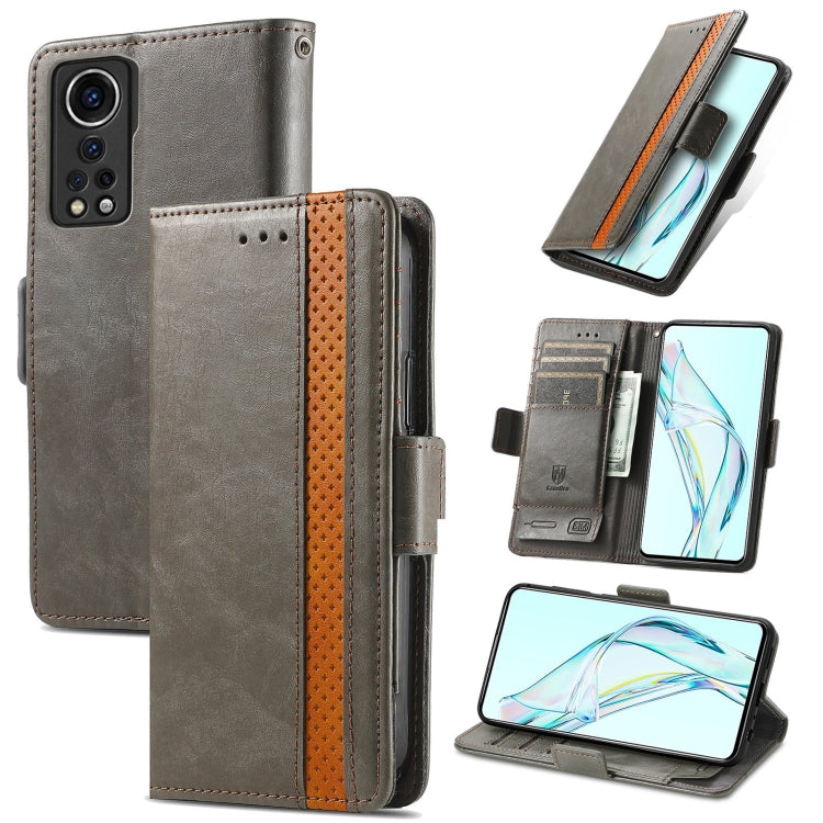 CustodiaNeo Business Custodia in pelle PU con doppia fibbia magnetica con giunzione orizzontale con supporto, slot per carte e portafoglio, For vivo V21, For ZTE Axon 30 5G, For ZTE Nubia Z30 Pro, For Alcatel 1S (2021)