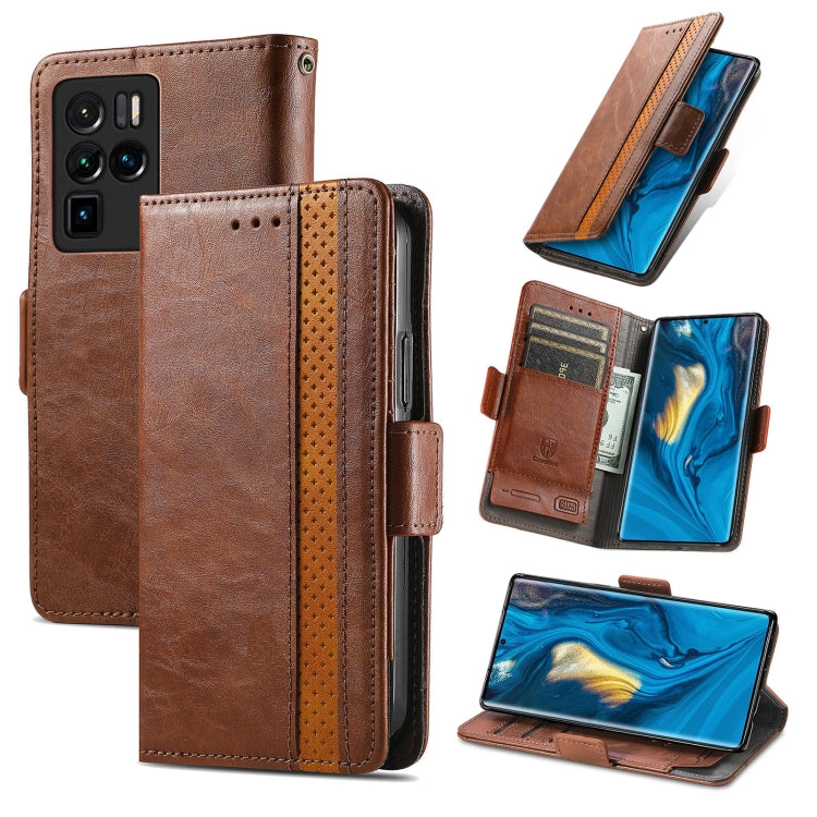 CustodiaNeo Business Custodia in pelle PU con doppia fibbia magnetica con giunzione orizzontale con supporto, slot per carte e portafoglio, For vivo V21, For ZTE Axon 30 5G, For ZTE Nubia Z30 Pro, For Alcatel 1S (2021)