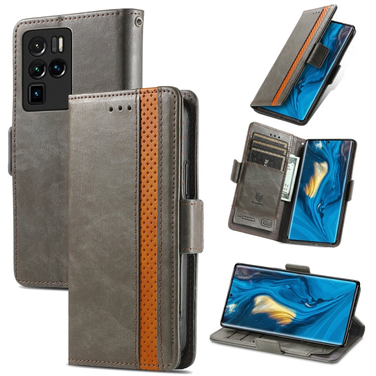 CustodiaNeo Business Custodia in pelle PU con doppia fibbia magnetica con giunzione orizzontale con supporto, slot per carte e portafoglio, For vivo V21, For ZTE Axon 30 5G, For ZTE Nubia Z30 Pro, For Alcatel 1S (2021)