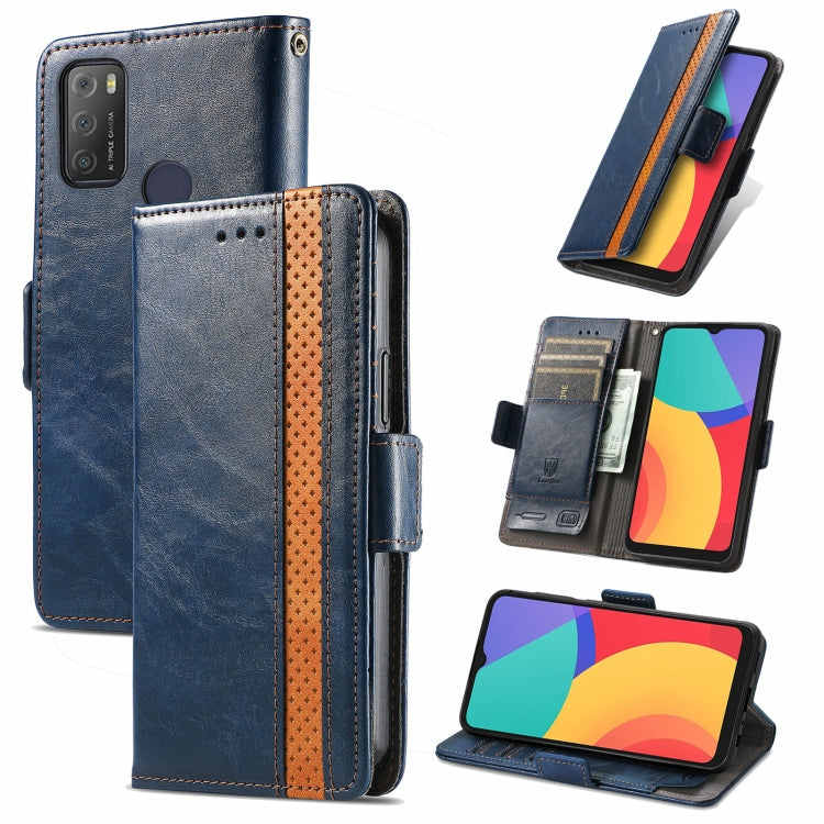 CustodiaNeo Business Custodia in pelle PU con doppia fibbia magnetica con giunzione orizzontale con supporto, slot per carte e portafoglio, For vivo V21, For ZTE Axon 30 5G, For ZTE Nubia Z30 Pro, For Alcatel 1S (2021)