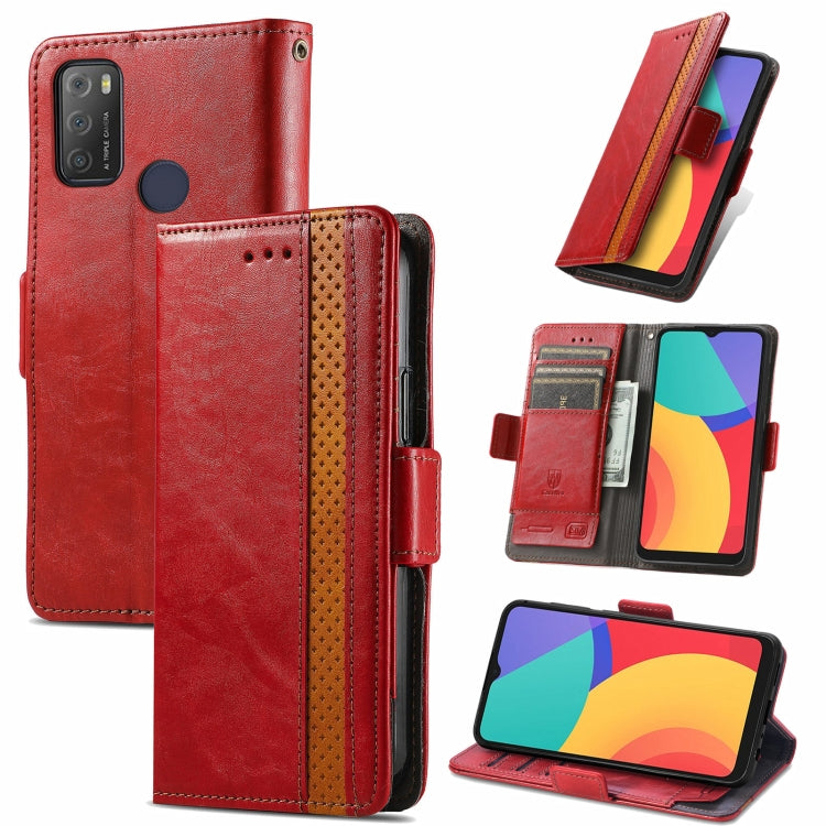 CustodiaNeo Business Custodia in pelle PU con doppia fibbia magnetica con giunzione orizzontale con supporto, slot per carte e portafoglio, For vivo V21, For ZTE Axon 30 5G, For ZTE Nubia Z30 Pro, For Alcatel 1S (2021)
