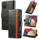 CustodiaNeo Business Custodia in pelle PU con doppia fibbia magnetica con giunzione orizzontale con supporto, slot per carte e portafoglio, For Samsung Galaxy A03s, For Samsung Galaxy A20, For Samsung Galaxy A30