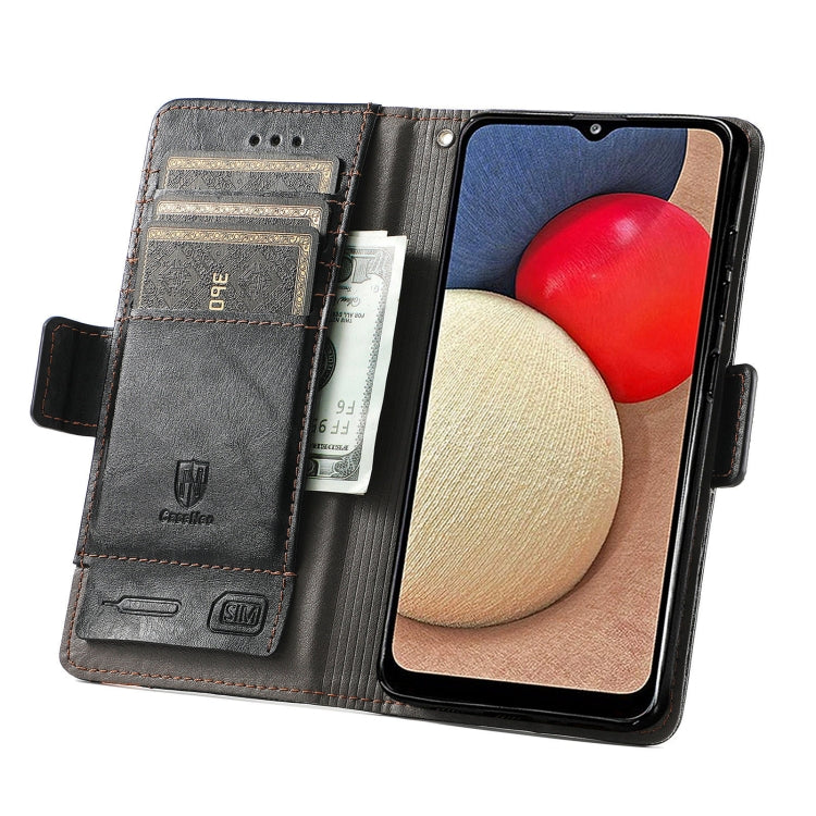 CustodiaNeo Business Custodia in pelle PU con doppia fibbia magnetica con giunzione orizzontale con supporto, slot per carte e portafoglio, For Samsung Galaxy A03s, For Samsung Galaxy A20, For Samsung Galaxy A30