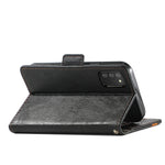 CustodiaNeo Business Custodia in pelle PU con doppia fibbia magnetica con giunzione orizzontale con supporto, slot per carte e portafoglio, For Samsung Galaxy A03s, For Samsung Galaxy A20, For Samsung Galaxy A30