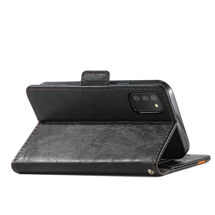 CustodiaNeo Business Custodia in pelle PU con doppia fibbia magnetica con giunzione orizzontale con supporto, slot per carte e portafoglio, For Samsung Galaxy A03s, For Samsung Galaxy A20, For Samsung Galaxy A30