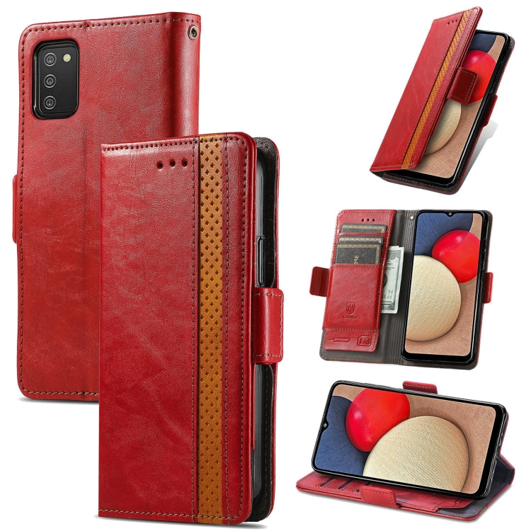 CustodiaNeo Business Custodia in pelle PU con doppia fibbia magnetica con giunzione orizzontale con supporto, slot per carte e portafoglio, For Samsung Galaxy A03s, For Samsung Galaxy A20, For Samsung Galaxy A30