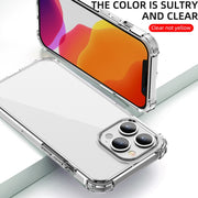 iPAKY Crystal Clear Series Custodia protettiva trasparente antiurto in TPU + PC, For iPhone 13 mini, For iPhone 13, For iPhone 13 Pro, For iPhone 13 Pro Max