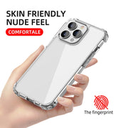 iPAKY Crystal Clear Series Custodia protettiva trasparente antiurto in TPU + PC, For iPhone 13 mini, For iPhone 13, For iPhone 13 Pro, For iPhone 13 Pro Max