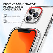 iPAKY Crystal Clear Series Custodia protettiva trasparente antiurto in TPU + PC, For iPhone 13 mini, For iPhone 13, For iPhone 13 Pro, For iPhone 13 Pro Max