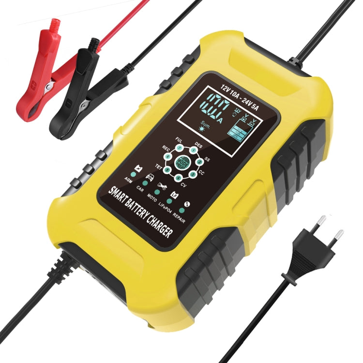 FOXSUR 10A 12V 7-segmenti Caricabatterie Smart Moto/Auto, EU Plug, UK Plug, US Plug