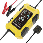 FOXSUR 10A 12V 7-segmenti Caricabatterie Smart Moto/Auto, EU Plug, UK Plug, US Plug