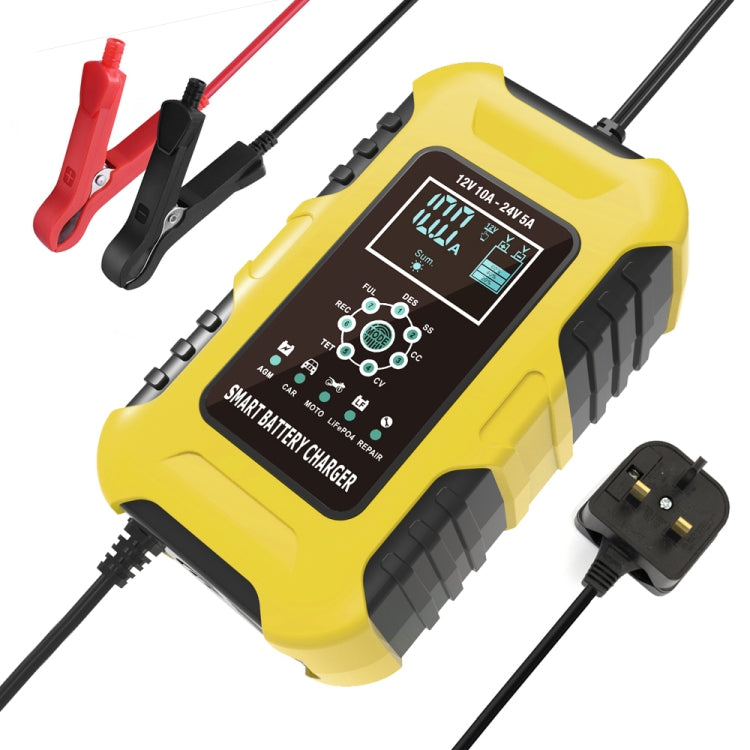 FOXSUR 10A 12V 7-segmenti Caricabatterie Smart Moto/Auto, EU Plug, UK Plug, US Plug