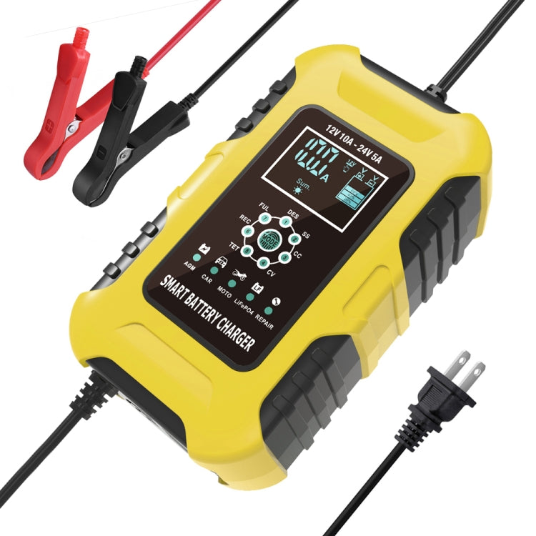 FOXSUR 10A 12V 7-segmenti Caricabatterie Smart Moto/Auto, EU Plug, UK Plug, US Plug