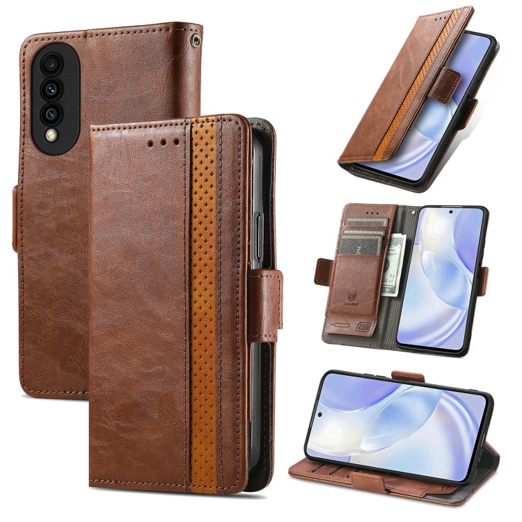 CustodiaNeo Business Custodia in pelle PU con doppia fibbia magnetica con giunzione orizzontale con supporto, slot per carte e portafoglio, For Huawei nova 8 SE Youth, For Huawei P50 Pro, For Huawei P50
