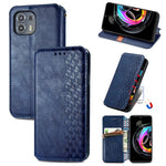 Custodia in pelle PU magnetica a vibrazione orizzontale pressata a griglia cubica con supporto, slot per carte e portafoglio, For Motorola Edge 20, For Motorola Edge 20 Lite
