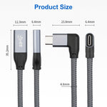 Cavo prolunga USB-C 100W maschio a femmina 0,2-1,5m