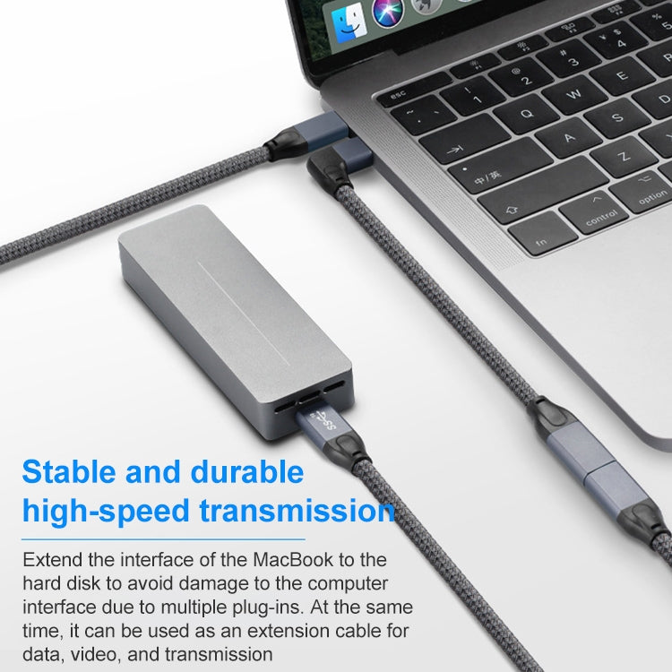 Cavo prolunga USB-C 100W maschio a femmina 0,2-1,5m