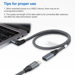Cavo prolunga USB-C 100W maschio a femmina 0,2-1,5m
