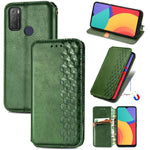 Custodia in pelle PU magnetica a vibrazione orizzontale pressata a griglia cubica con supporto, slot per carte e portafoglio, For vivo V21, For ZTE Axon 30 5G, For ZTE nubia Z30 Pro, For Alcatel 1S 2021