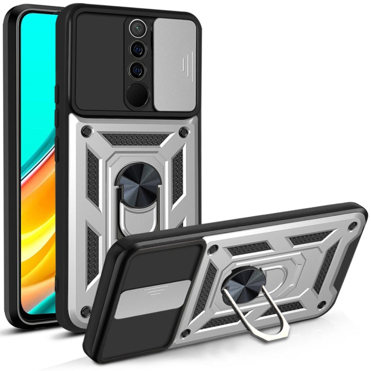 Cover per fotocamera scorrevole Custodia protettiva in TPU + PC, For Xiaomi Redmi 9, For Xiaomi Redmi 9A, For Xiaomi Redmi Note 9S